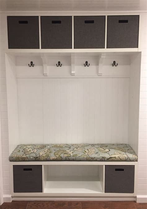 ikea mudroom bench and storage.